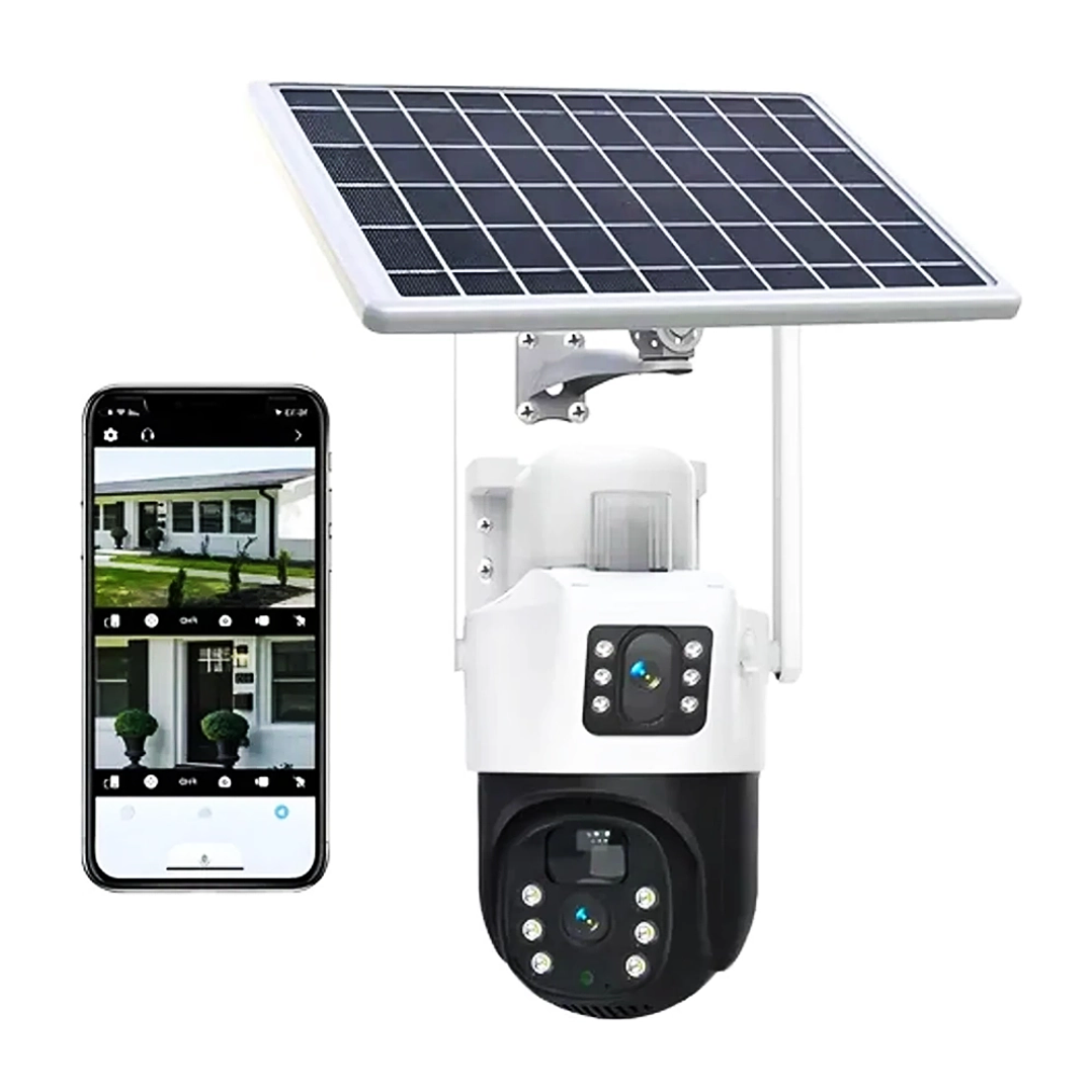 Cámara de Seguridad Exterior Solar 360° Wi-Fi 4MP Full HD con Visión Nocturna y Audio Bidireccional 2