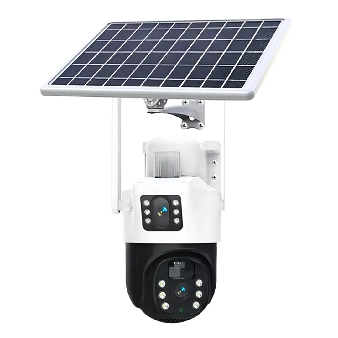Cámara de Seguridad Exterior Solar 360° Wi-Fi 4MP Full HD con Visión Nocturna y Audio Bidireccional 1