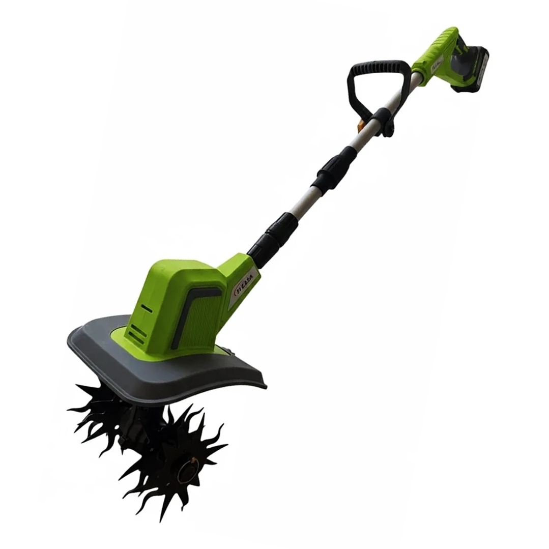 Cultivador Eléctrico de Jardín Portátil Inalámbrico MCA-200BL con Batería de Litio y 4 Cuchillas 1