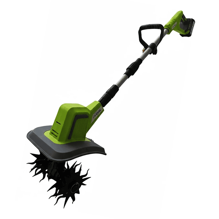 Cultivador Eléctrico de Jardín Portátil Inalámbrico MCA-200BL con Batería de Litio y 4 Cuchillas 1