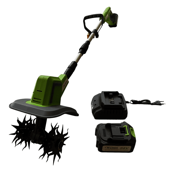Cultivador Eléctrico de Jardín Portátil Inalámbrico MCA-200BL con Batería de Litio y 4 Cuchillas 2