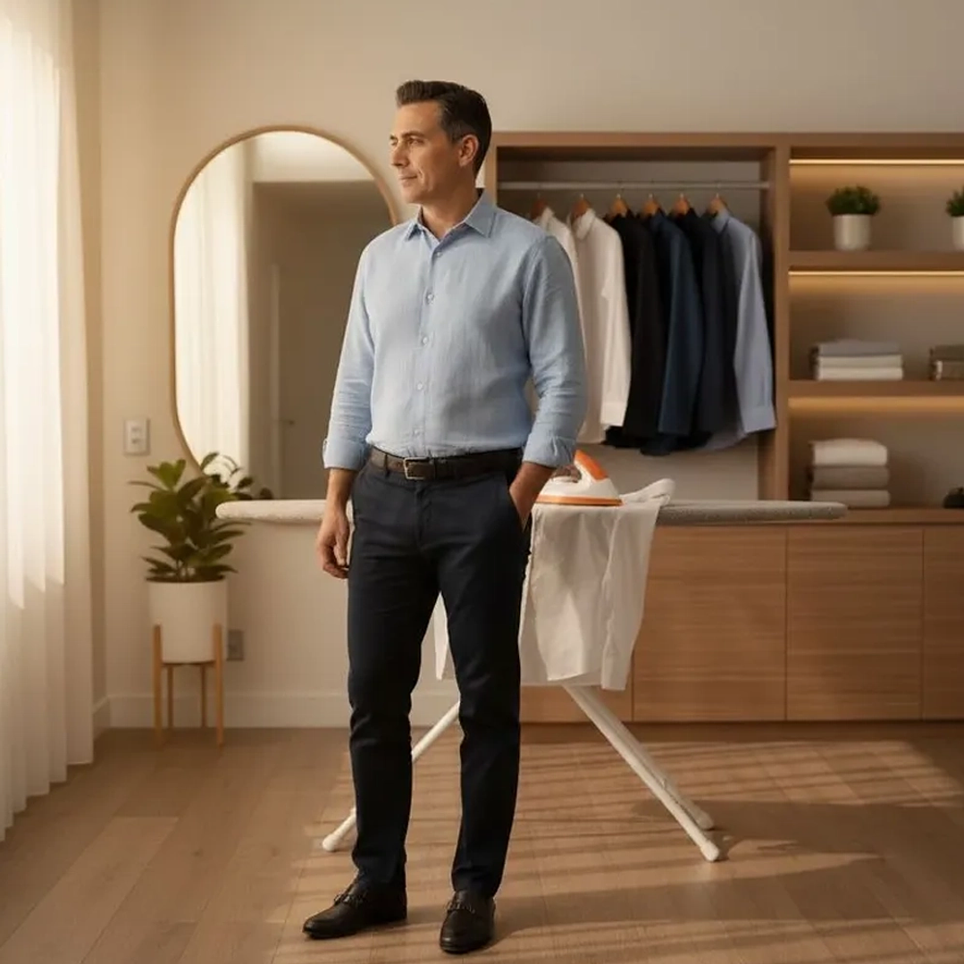 Plancha Eléctrica Seca Mcasa 1000W con Control de Temperatura  6