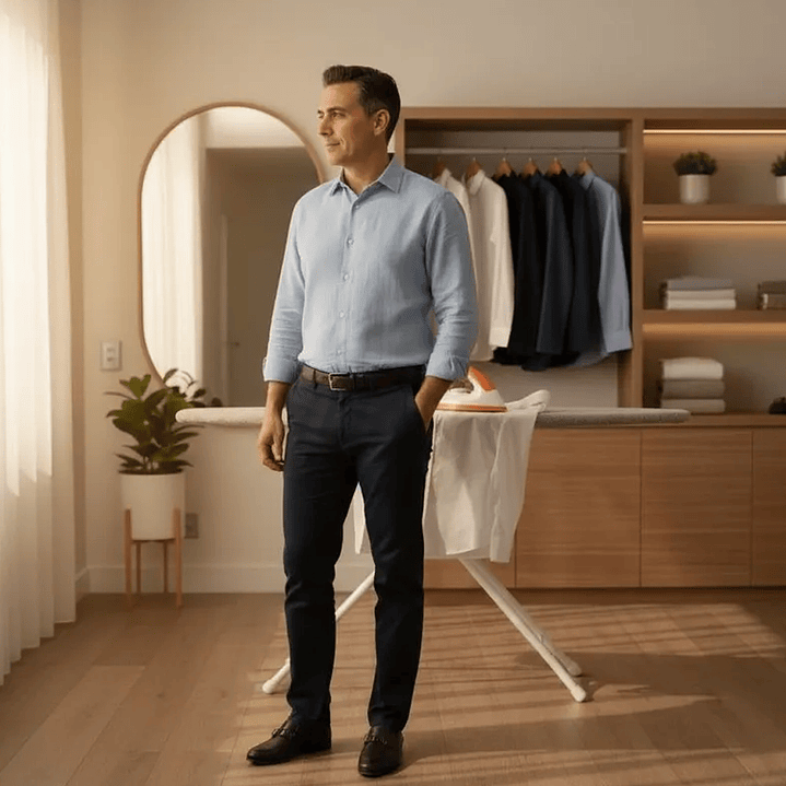 Plancha Eléctrica Seca Mcasa 1000W con Control de Temperatura  6