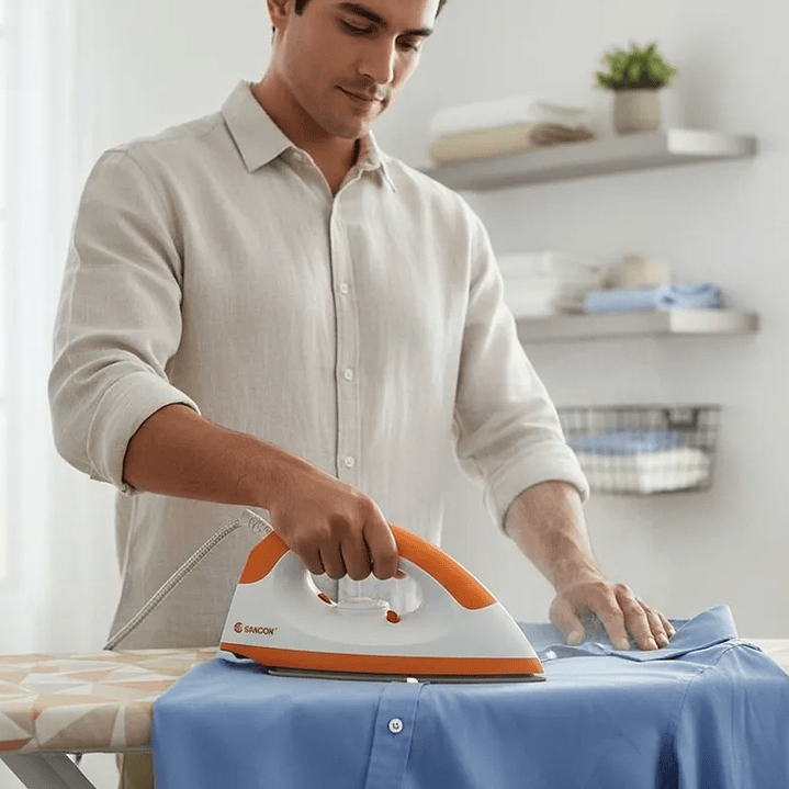 Plancha Eléctrica Seca Mcasa 1000W con Control de Temperatura  7