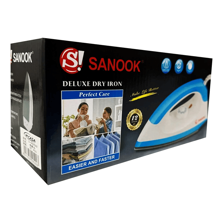 Plancha Eléctrica Seca Mcasa 1000W con Control de Temperatura  9