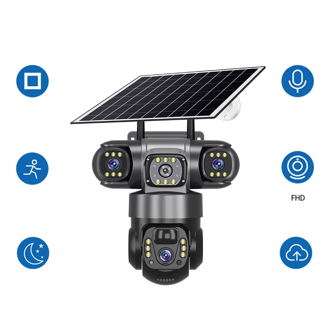 Camara Solar Inteligente 360° Vision Nocturna Color Mcasa 3