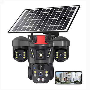 Camara Solar Inteligente 360° Vision Nocturna Color Mcasa