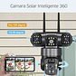 Camara Solar Inteligente 360° Vision Nocturna Color Mcasa - Miniatura 5
