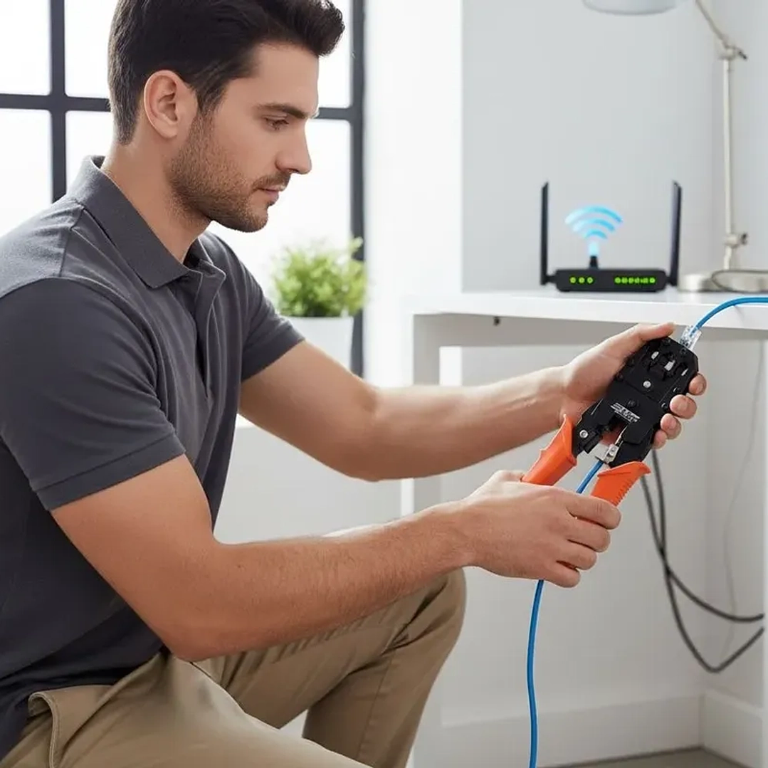 Crimpeadora Alicate Rj45 Rj11 Rj12  Mcasa 5