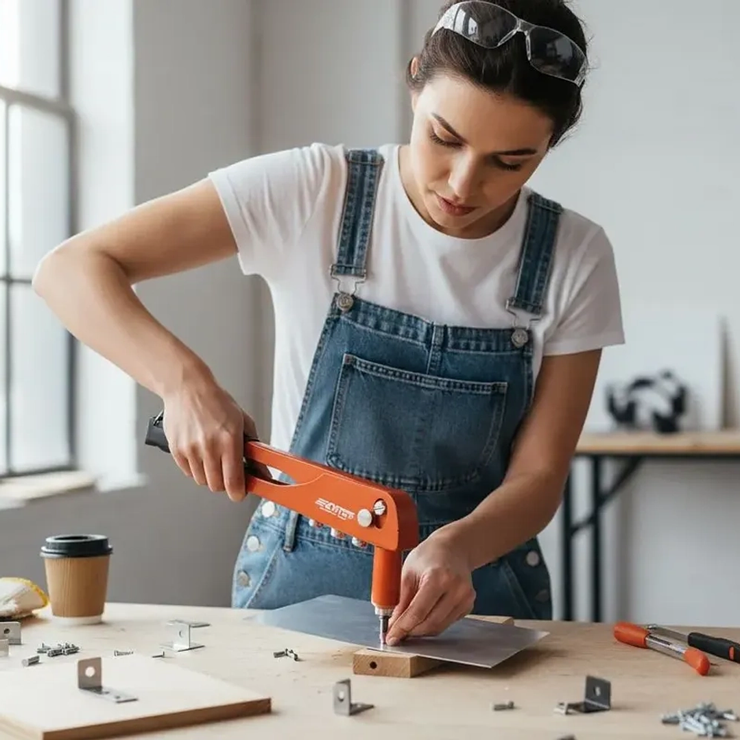 Remachadora Manual 4 Puntas Profesional Mcasa 4