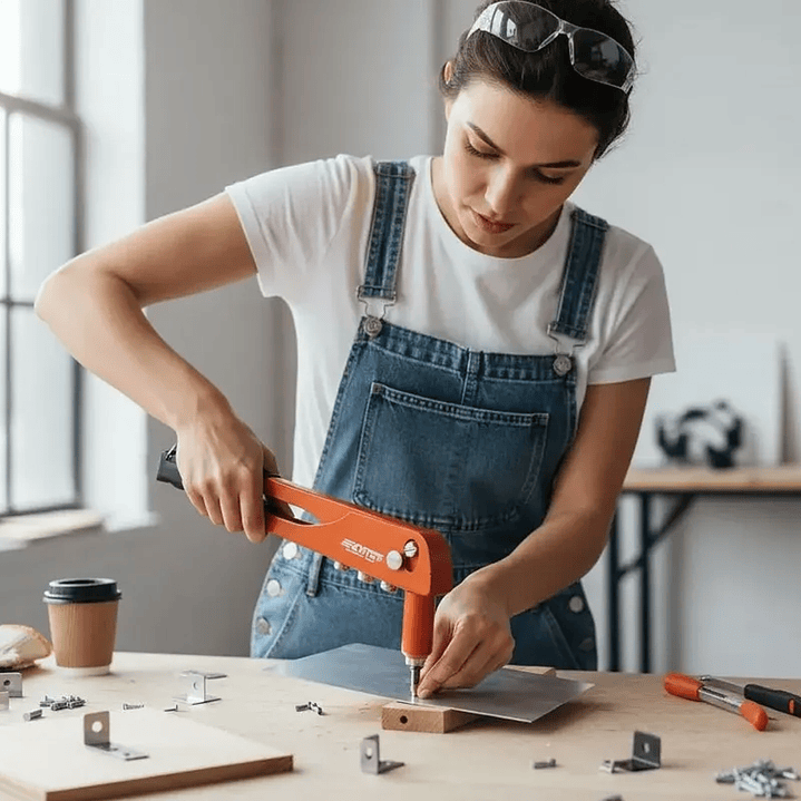 Remachadora Manual 4 Puntas Profesional Mcasa 4