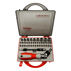Kit Destornillador con Dados y Chicharra 41 Piezas – Maletín Portátil