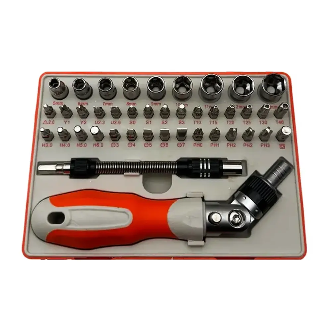 Kit Destornillador con Dados y Chicharra 41 Piezas – Maletín Portátil 2