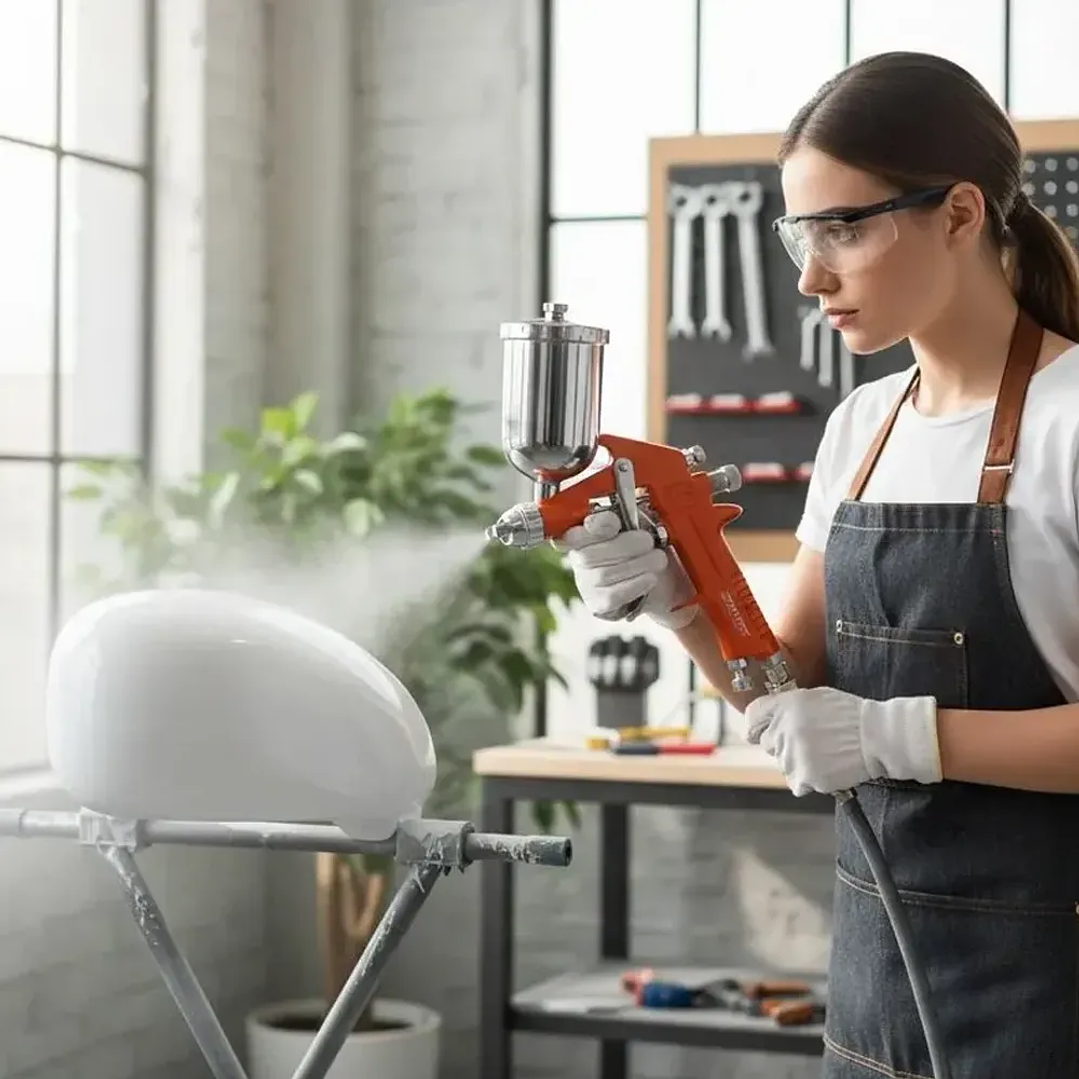Pistola para Pintar por Gravedad 400 ml Alta Presión – Boquilla Ajustable 4