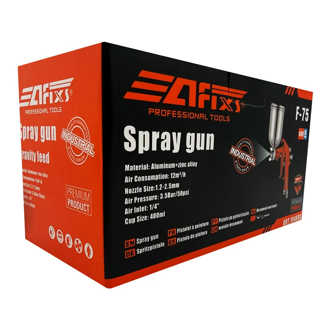 Pistola para Pintar por Gravedad 400 ml Alta Presión – Boquilla Ajustable 3