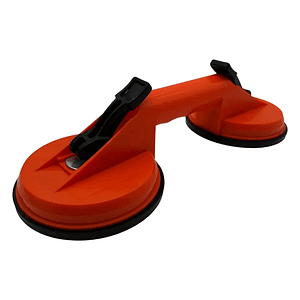 Ventosa Doble Profesional para Vidrio y Cerámica 80kg - Afixs 118mm