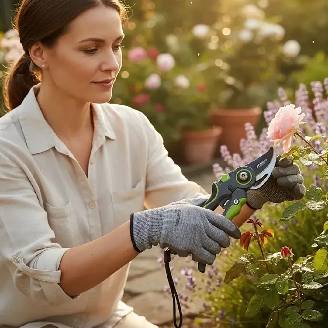 Tijera de Podar Manual 20mm Afixs-Tool Acero SK5 para Pasto y Ramas 5