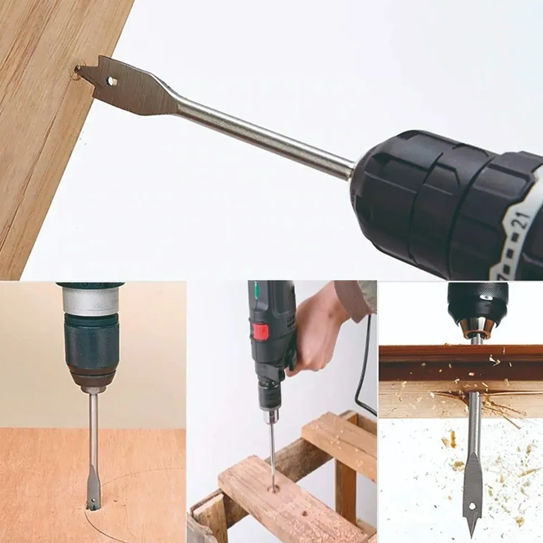 Juego de Brocas Planas para Madera Afixs-Tools - Set 6 Piezas 10-25mm 3