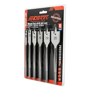 Juego de Brocas Planas para Madera Afixs-Tools - Set 6 Piezas 10-25mm