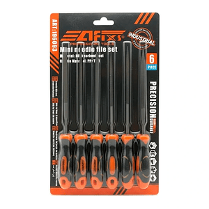 Juego de Mini Limas Aguja para Metal Afixs-Mcasa - Set 6 Piezas de Precisión