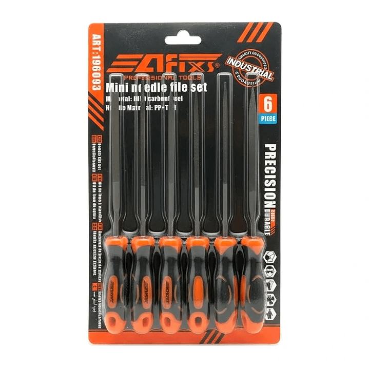 Juego de Mini Limas Aguja para Metal Afixs-Mcasa - Set 6 Piezas de Precisión 2