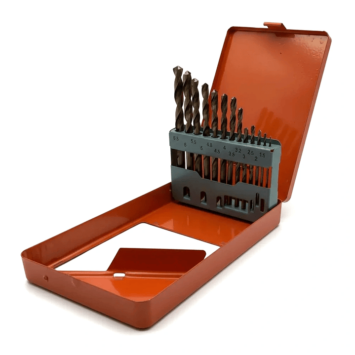 Set de Brocas Helicoidales HSS Afixs-Mcasa - Juego 13 Piezas 1.5-6.5mm 2