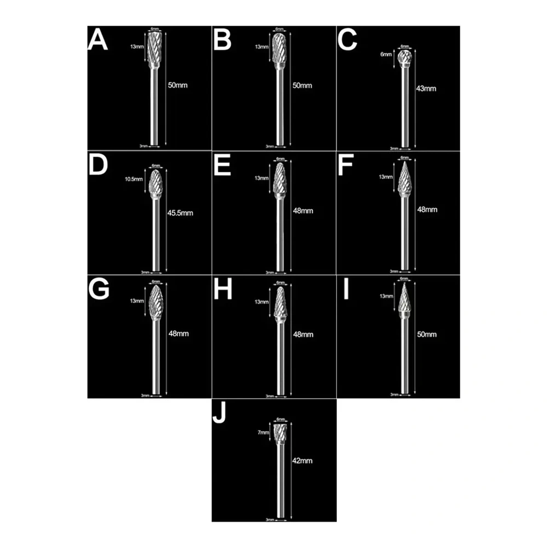 Set de 10 Fresas Rotativas Mcasa para Metal y Dremel - Aleación Dura 4