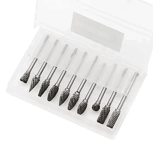 Set de 10 Fresas Rotativas Mcasa para Metal y Dremel - Aleación Dura