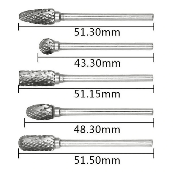 Set de 10 Fresas Rotativas Mcasa para Metal y Dremel - Aleación Dura 3