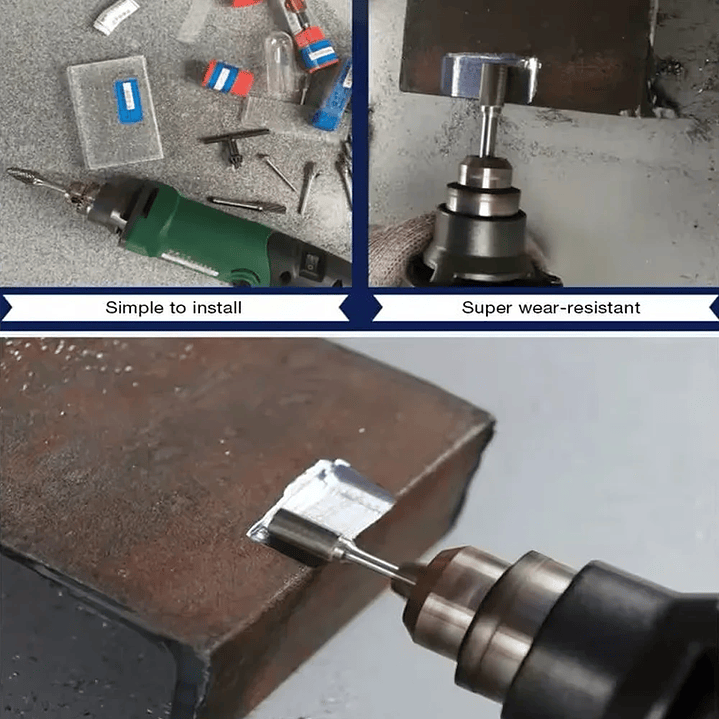 Set de 10 Fresas Rotativas Mcasa para Metal y Dremel - Aleación Dura 7