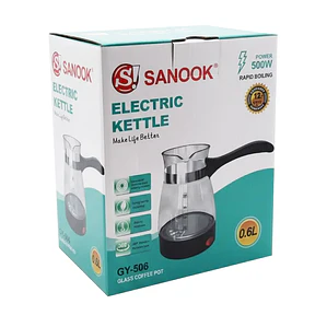 Cafetera Eléctrica Life Turca de Vidrio 600 ml
