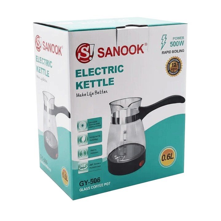 Cafetera Eléctrica Life Turca de Vidrio 600 ml 2