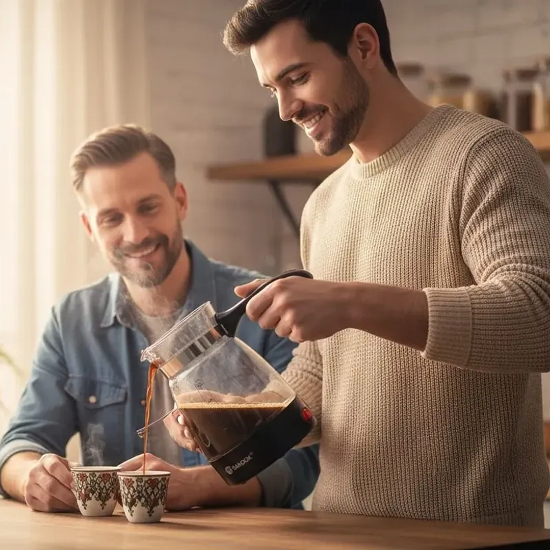 Cafetera Eléctrica Life Turca de Vidrio 600 ml 4