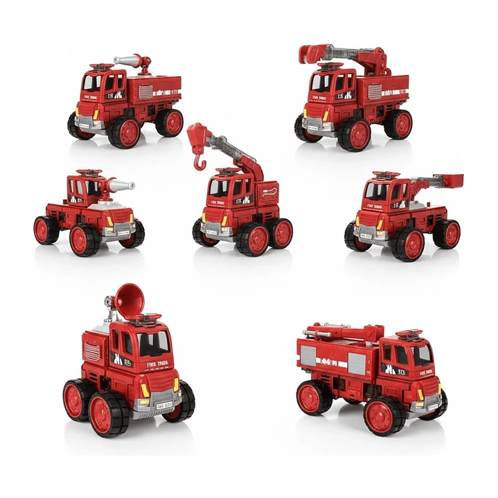 Juego de Bomberos Magnético con Luces  3