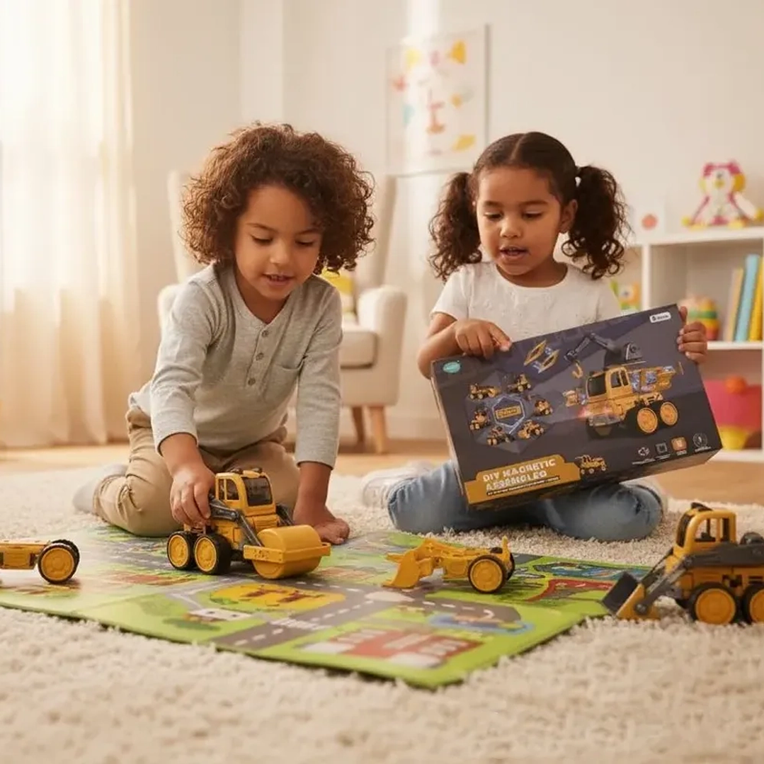 Juego de Construcción Magnético con Luces 5