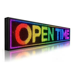 Letrero Programable Multicolor Wifi 130x20 RGB