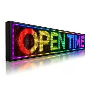 Letrero Programable Multicolor Wifi 130x20 RGB