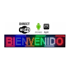 Letrero Programable Multicolor Wifi 67x20 100 