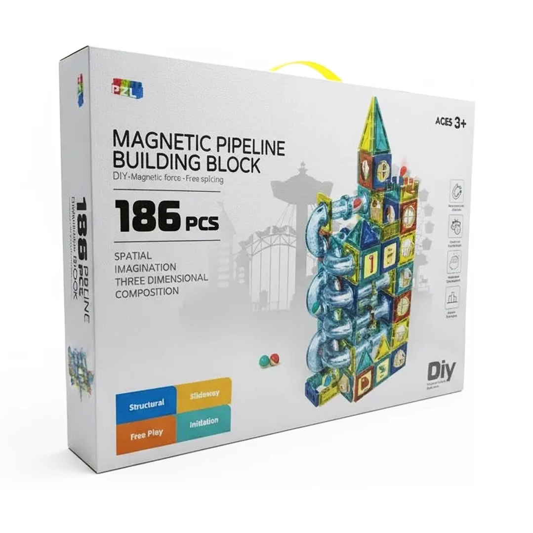 Juego de Bloques Magnéticos Space Block Diy 186 piezas 4