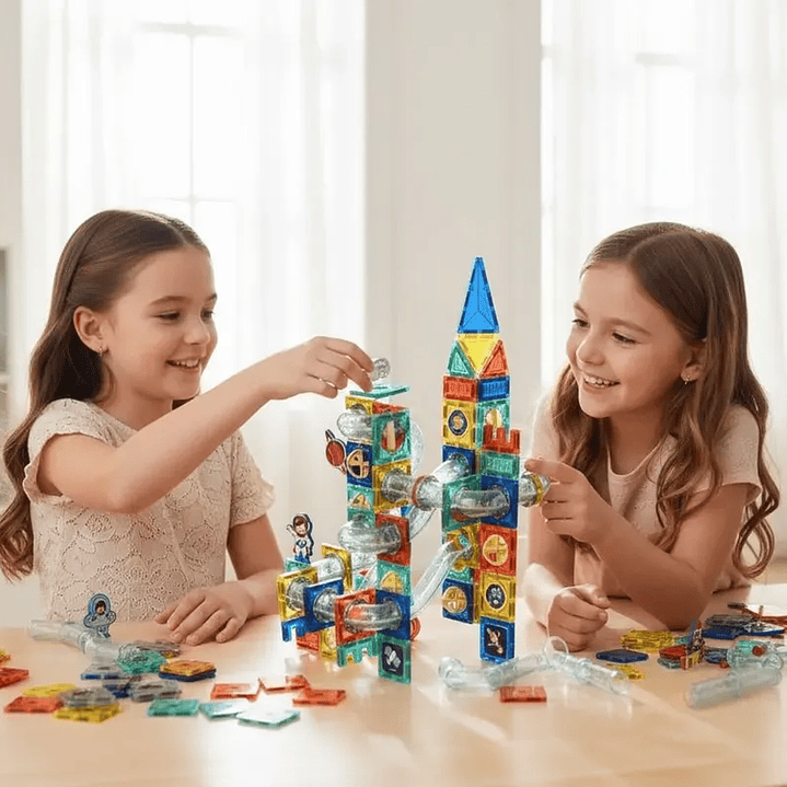 Juego de Bloques Magnéticos Space Block Diy 142 piezas 5