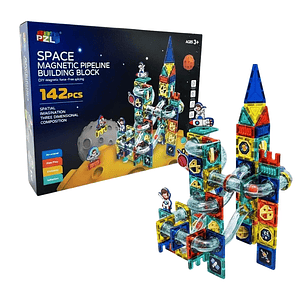 Juego de Bloques Magnéticos Space Block Diy 142 piezas