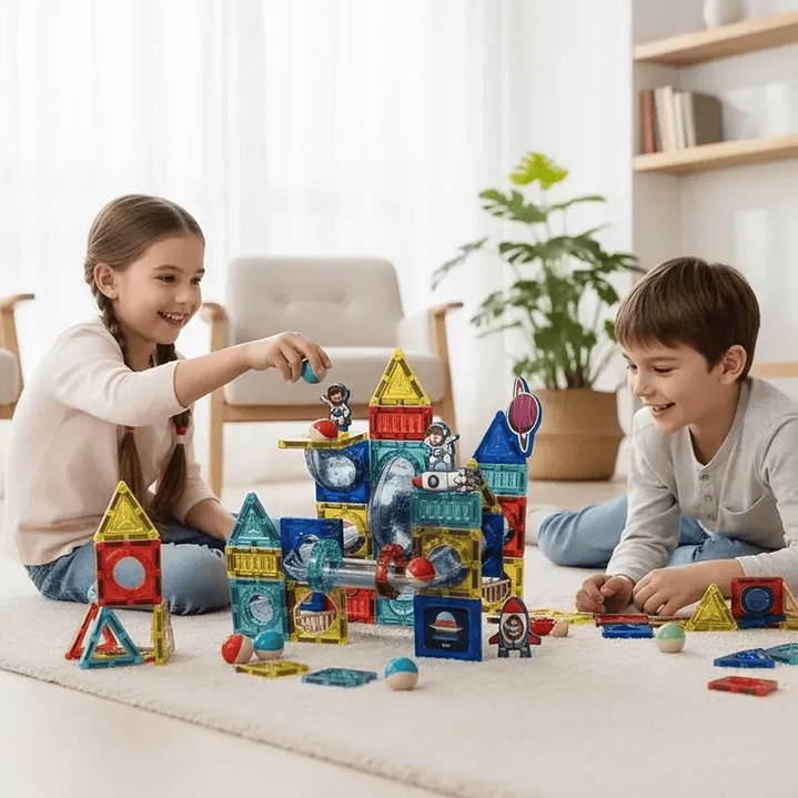 Juego de Bloques Magnéticos Space Block Diy 68 Piezas 4