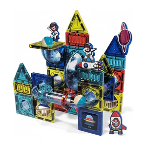Juego de Bloques Magnéticos Space Block Diy 68 Piezas