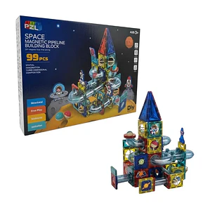Juego de Bloques Magnéticos Space Block Diy 99 Piezas