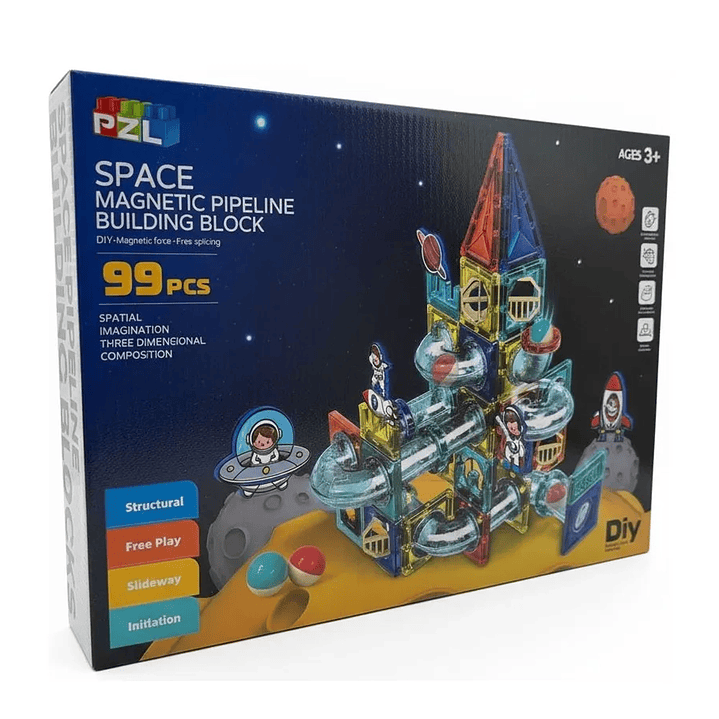 Juego de Bloques Magnéticos Space Block Diy 99 Piezas 4