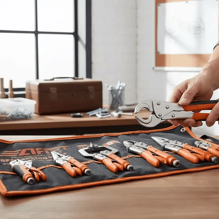 Set De Herramientas Alicates-caiman De Presion Afixs 4