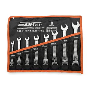 Juego de Llaves Chicharras Punta Corona 8 Piezas Afix