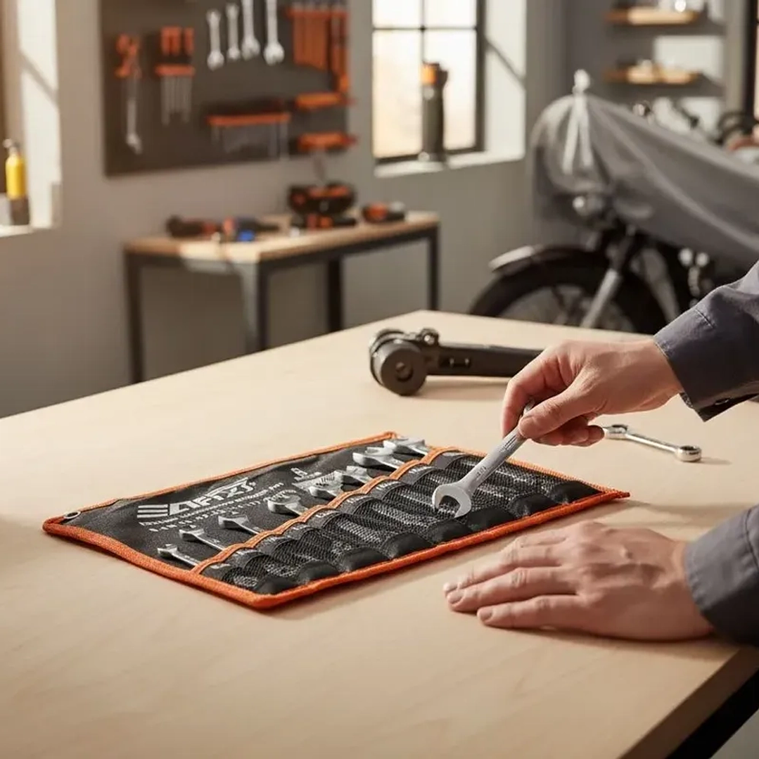 Juego de Llaves Chicharras Punta Corona 8 Piezas Afix 5