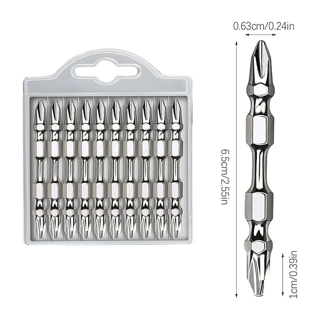 Juego de 10 Puntas de Destornillador Magnéticas 65 mm Mcasa 3