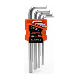 Juego De Llaves Allen Hexagonal 16-7cm 9 Piezas